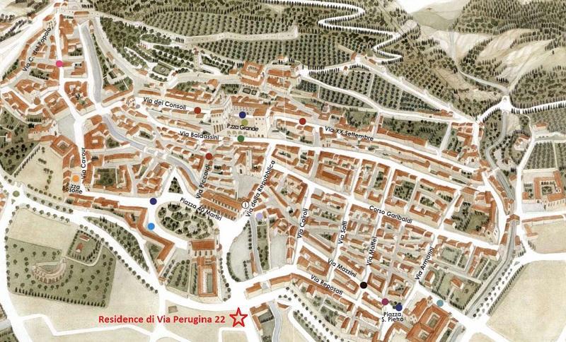 Residence Di Via Perugina 22 Gubbio Kültér fotó